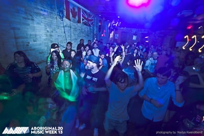 Audience at the secret show